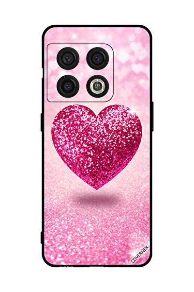Covernex غطاء حماية لهاتف OnePlus 10 Pro - قلب وردي لامع