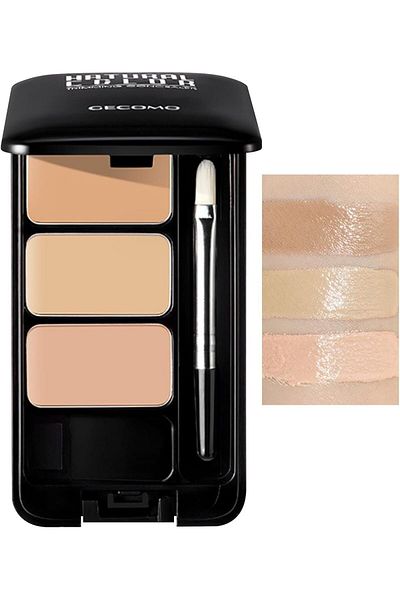 AZONEE Concealer Contour Palette, 3 Colors Concealer for Dark Circle, Long Lasting Waterproof Concea