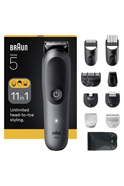 Braun Hepsi Bir Arada Series 5, 11’i 1 arada Tıraş Kiti, Keskin Bıçak, Vücut Tıraşı AIO5560