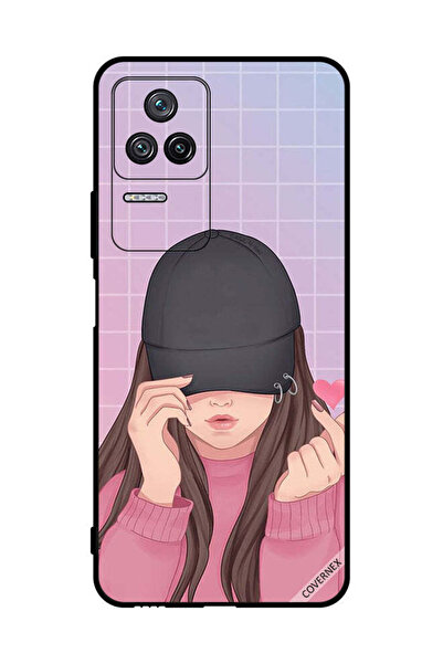 Covernex غطاء حماية لهاتف شاومي ريدمي كي 50 سناب لوف، قبعة سوداء للبنات