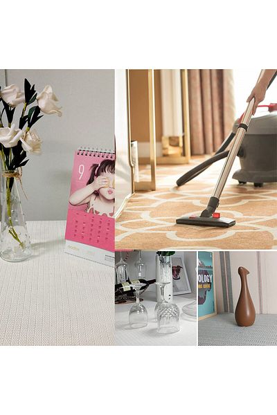 VABNEER non-stick carpet backing, PVC, beige, 80 x 130 cm