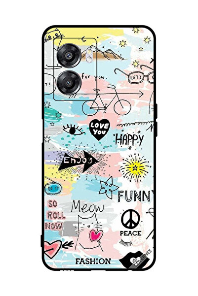 Covernex غطاء حماية لهاتف Oppo A57 Doodle Meow Enjoy