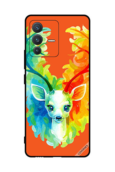 Covernex غطاء حماية لهاتف فيفو S12 - غزال ملون