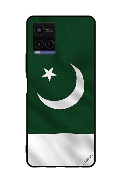 Covernex غطاء حماية لهاتف فيفو Y21 علم باكستان عمودي