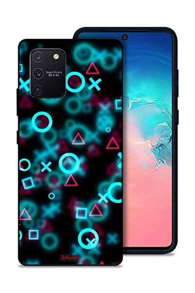 Tolwak غطاء حماية لهاتف سامسونج جالكسي S10 لايت برسومات أيقونات لعبة الحبار ا...