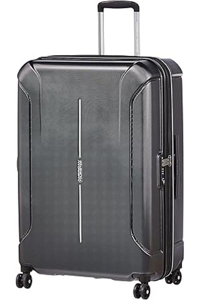 American Tourister Technum Spinner 55 cm - Diamond Black - 3 Years Global Warranty