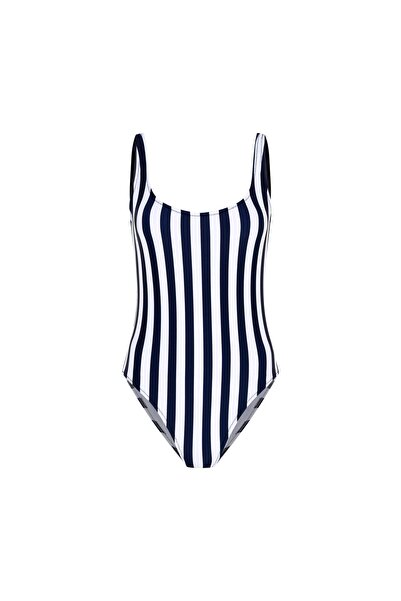 Beauty Omelette Lacivert Çizgili BO Klasik Mayo