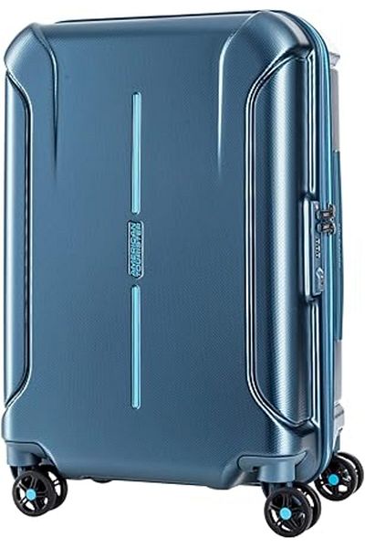 American Tourister Technum Spinner 86 cm - Metallic Blue - 3 Years Global Warranty