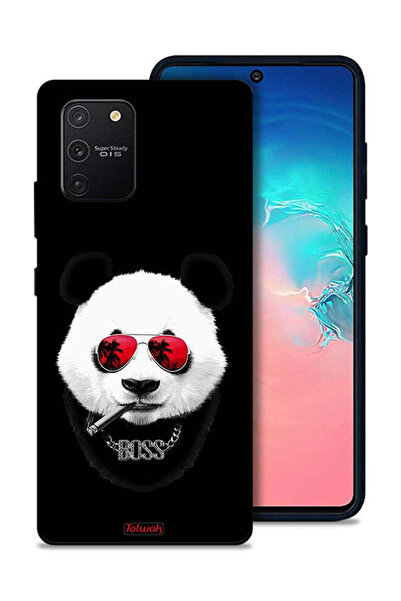 Tolwak غطاء حماية لهاتف سامسونج جالكسي S10 لايت بتصميم بوس باندا