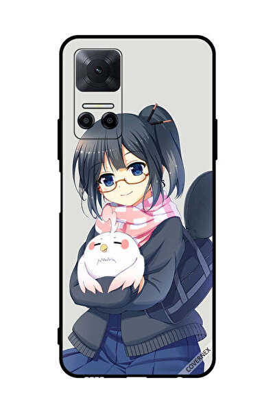 Covernex غطاء حماية لهاتف Honor Play6T فتاة تحمل حيوانًا أليفًا