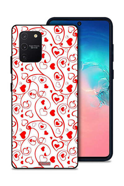 Tolwak غطاء حماية لهاتف سامسونج جالكسي S10 لايت بنقشة قلوب