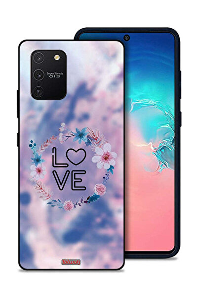 Tolwak غطاء حماية لهاتف سامسونج جالاكسي S10 لايت بتصميم خاتم الحب بين الزهور