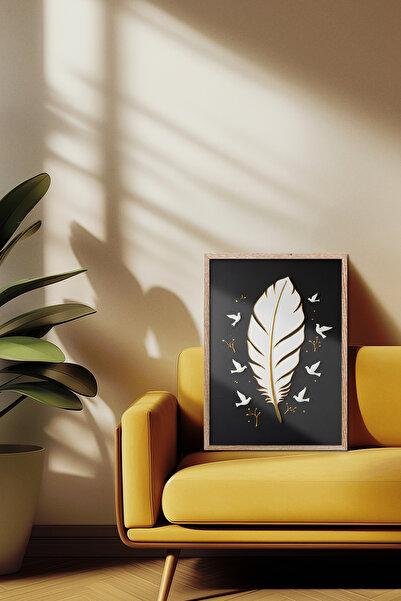 alphobitasarım Декоративна картина с птици - единична картина