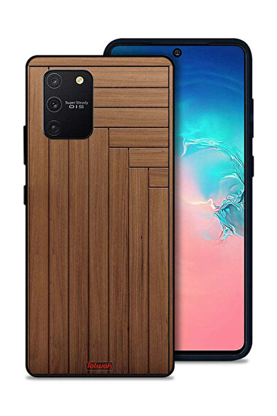 Tolwak غطاء حماية لهاتف سامسونج جالكسي S10 لايت بنمط الباب