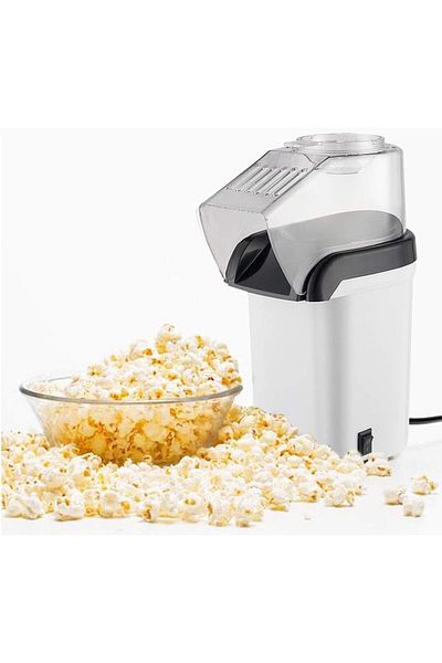 DLC Automatic Hot Air Popcorn Maker - Healthy Oil-Free Popcorn Machine
