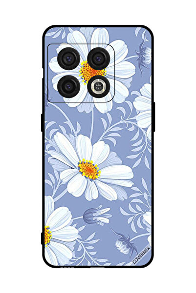 Covernex غطاء حماية لهاتف OnePlus 10 Pro بطبعة زهور بيضاء مزهرة