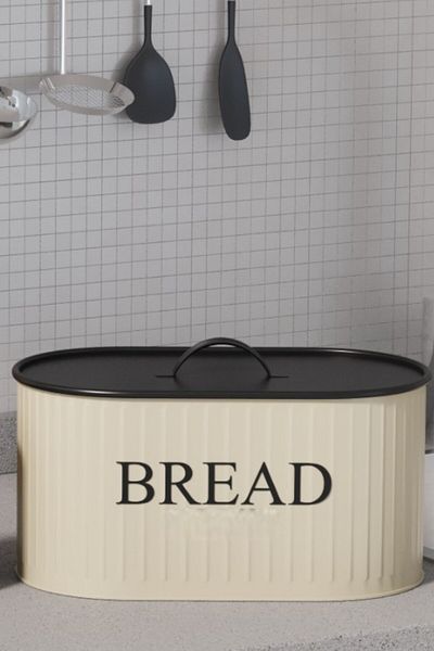 hemlife Luxury Modern Large Size Metal Bread Bowl with Metal Lid, Bread Box Basket 32 cm