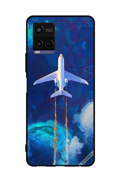 Covernex غطاء حماية لهاتف فيفو Y21 - طائرة تحلق