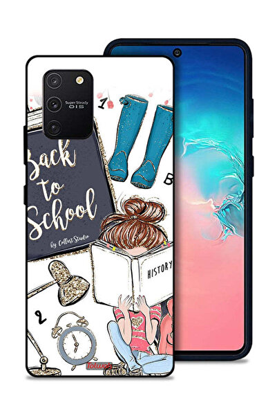 Tolwak غطاء حماية لهاتف سامسونج جالاكسي S10 لايت - فتاة العودة إلى المدرسة تق...