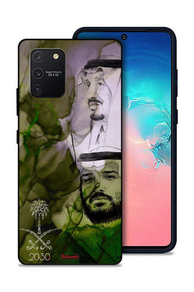 Tolwak غطاء حماية لهاتف سامسونج جالكسي S10 لايت، ملصق فني للملك سلمان وولي ال...