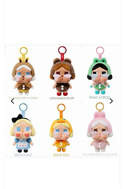 Genel Markalar Crying Again Cry Baby Çanta Charmı Aksesuar-1Adet Anahtarlık Peluş-labubu