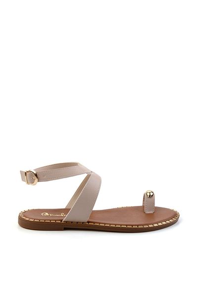 Bambi Beige Women's Sandals K05021011309