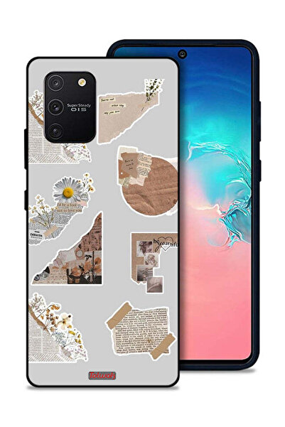 Tolwak غطاء حماية لهاتف سامسونج جالكسي S10 لايت بقطع من الملصقات الورقية