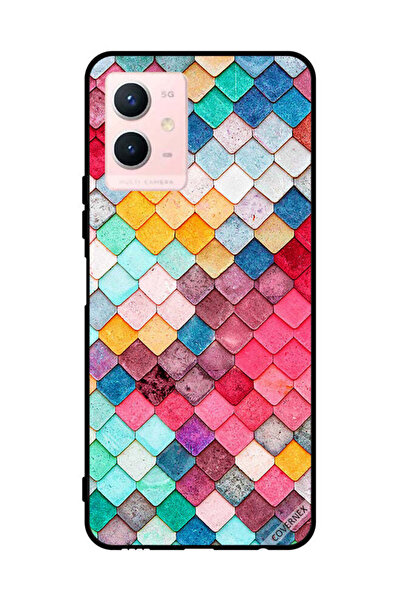 Covernex غطاء حماية لهاتف فيفو Y33s 5G بنمط مربع ماسي
