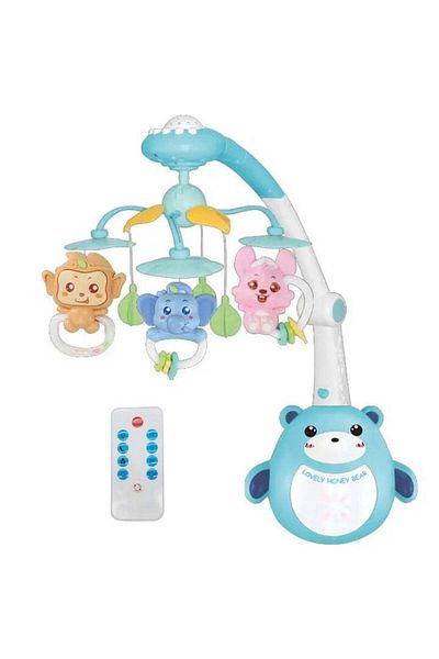 KidProtect Dream World Baby Crib Musical Carousel, Blue - New Product