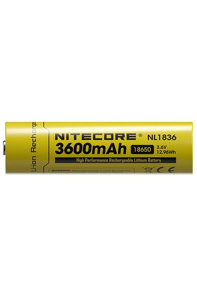 Nitecore بطارية ليثيوم أيون عالية الأداء قابلة لإعادة الشحن - Nl1836