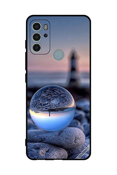 Covernex غطاء حماية لهاتف موتورولا موتو جي 60 إس، تصوير الطبيعة، زجاج دائري
