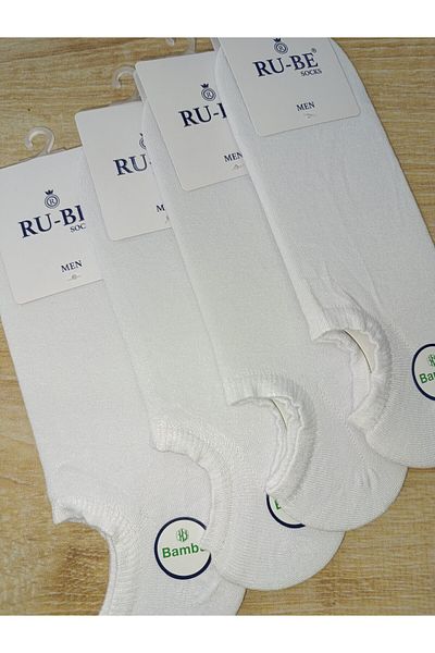 RU-BE Sneakers Socks 4 Pairs Bamboo Seamless