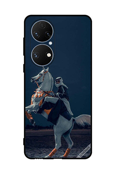 Covernex غطاء حماية لهاتف هواوي P50e - شاب على حصان