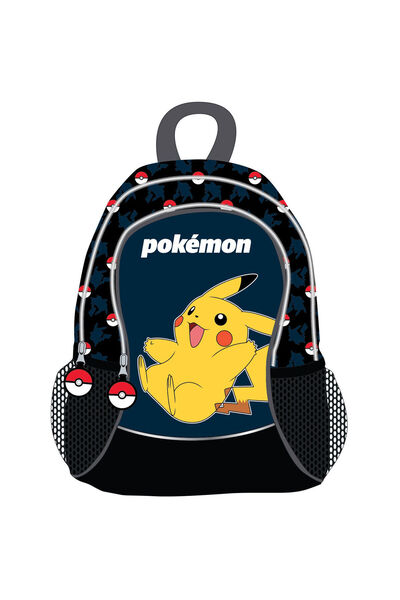 Pokemon Ghiozdan școlar Pokémon Pokeball, albastru/negru, 30 x 40 x 15 cm