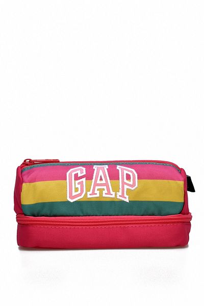 GAP Multi-Eye Pen Holder Two Compartment Pen Box Pink 12823