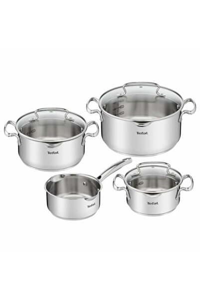 TEFAL Set de vase de gătit G719S7, 4 piese, oțel inoxidabil