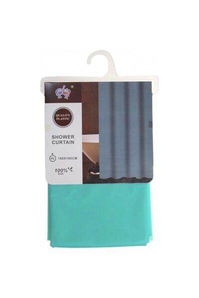 Blusmart Shower/Bathtub Curtain 180x180cm with 12 Rings, Turquoise
