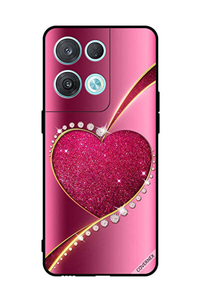 Covernex غطاء حماية لهاتف Oppo Reno8 Pro - قلب لامع من الألماس
