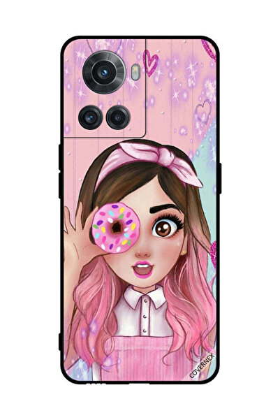 Covernex غطاء حماية لهاتف OnePlus 10R فتاة صغيرة لطيفة تحمل دونات