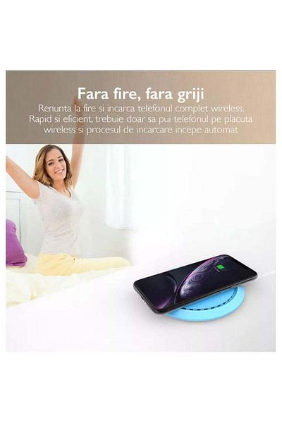 Loowoko A8 Round Wireless Desktop Charger - New Product