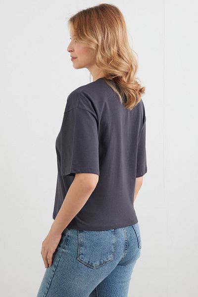 Fulla Moda Teddy Bear Printed Crew Neck Short Sleeve T-Shirt
