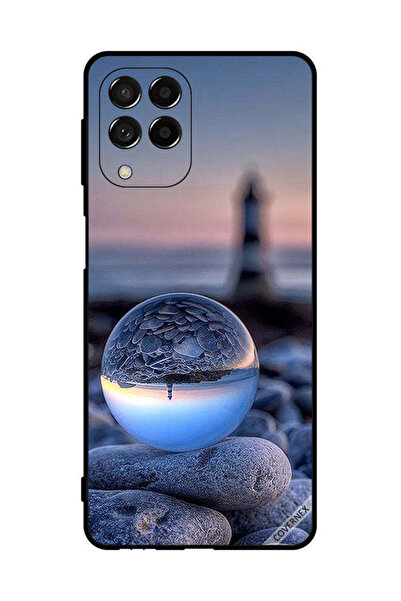 Covernex غطاء حماية لهاتف سامسونج جالاكسي M53، تصوير الطبيعة في زجاج دائري