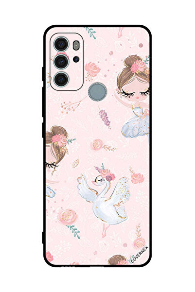 Covernex غطاء حماية لهاتف موتورولا موتو جي 60 إس - فتاة دوللي وزهور