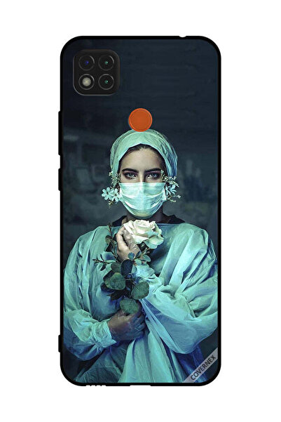 Covernex غطاء حماية لهاتف شاومي ريدمي 10A ممرضة تحمل زهرة