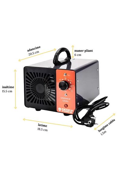 Renew Force Professional Ozone Generator Force - Advanced Disinfection. Removes unpleasant odors from Home