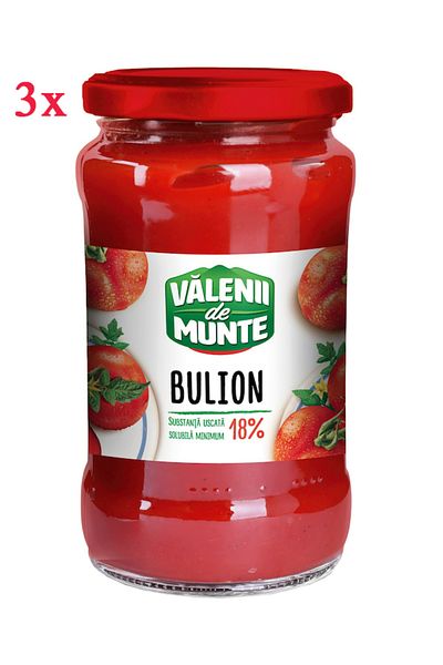 Valenii de Munte Jar of mountain valenii broth, 3x310g
