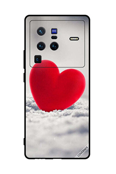 Covernex غطاء حماية لهاتف فيفو X80 برو - قلب جميل