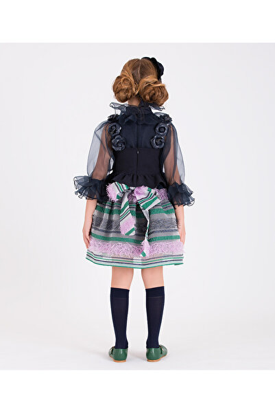 GOOSE Kız Çocuk Çizgili Tüylü Etek