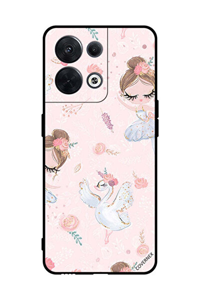 Covernex غطاء حماية لهاتف Oppo Reno8 - فتاة دوللي مع زهور