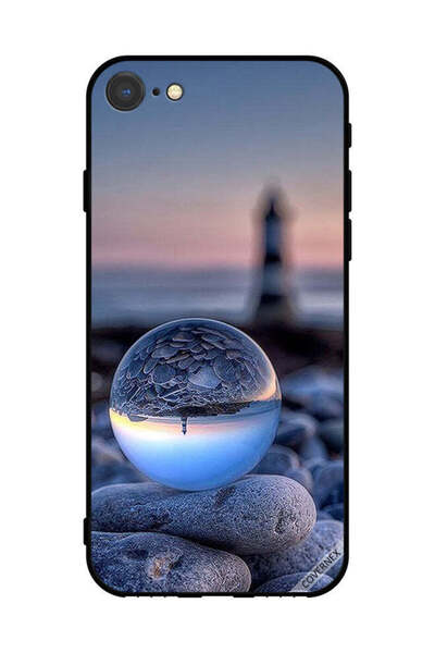 Covernex غطاء حماية لهاتف Apple iPhone SE (2022) تصوير الطبيعة في زجاج دائري